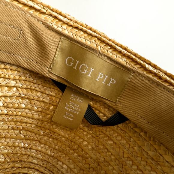 Gigi Pip 100% Straw Fedora Hat Womens Beige - One Size main image 5
